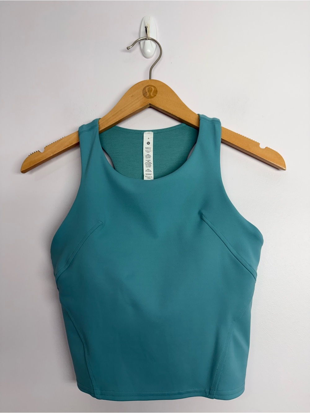 74: Lululemon Wunder Train Racerback Tank Top Tidal Teal Size 6